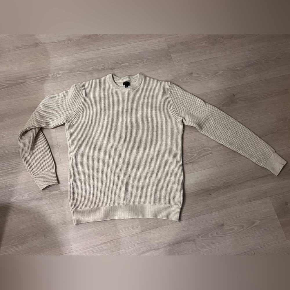 J Crew Men’s Waffle Knit Crew Neck Sweater